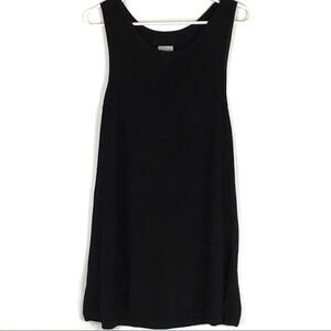 Chicos Top Sz 1 Sheer‎ Mesh Knit Cover-up Beach
